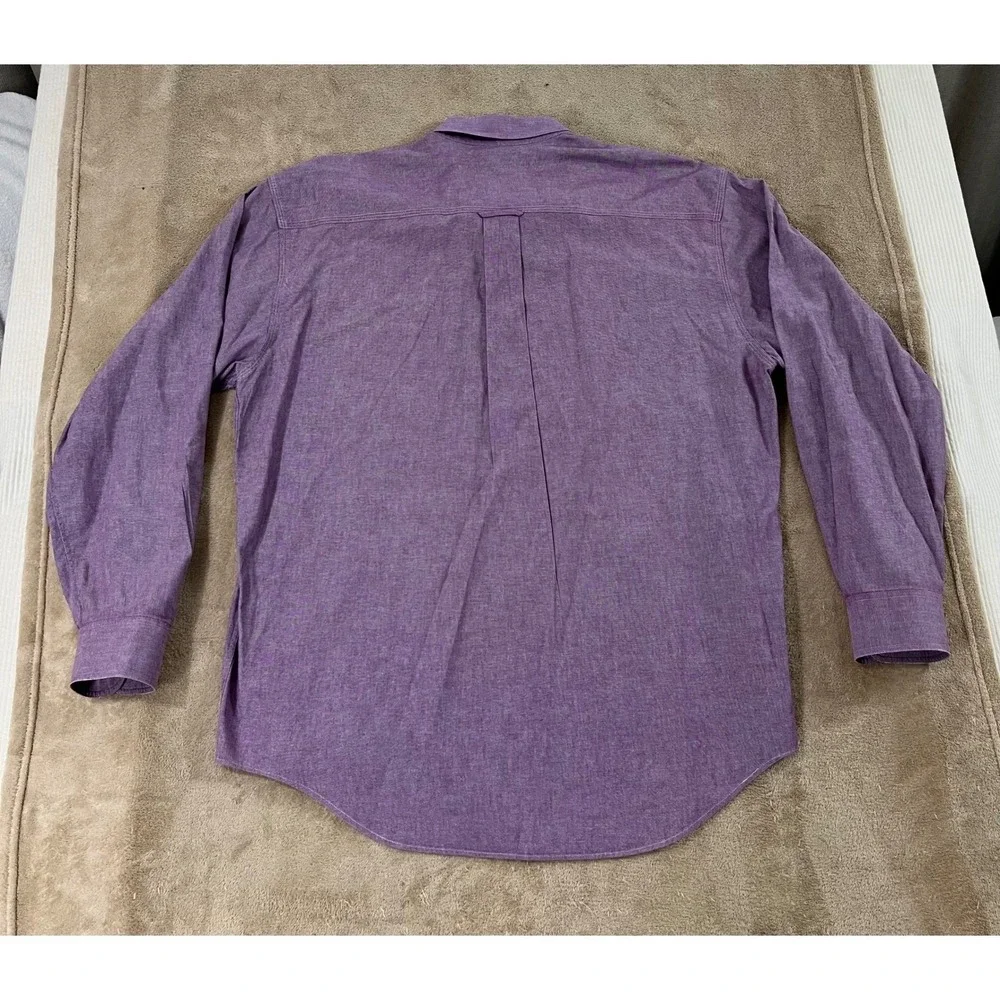 Banana Republic Adventure Outfitters‎ Shirt Mens L Purple Cotton Button Down